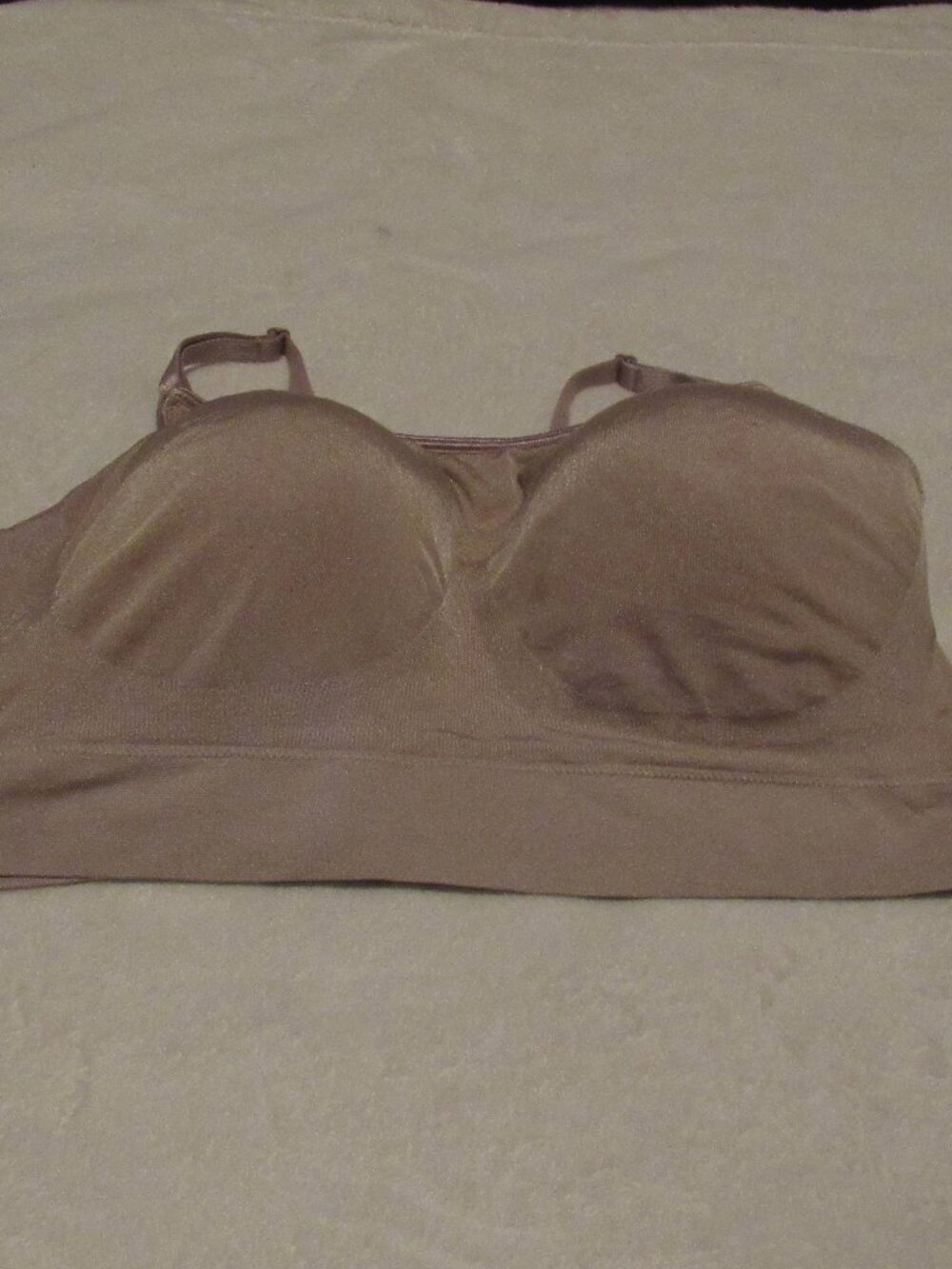 Warner's Beige Wireless Bra Size 3X USED